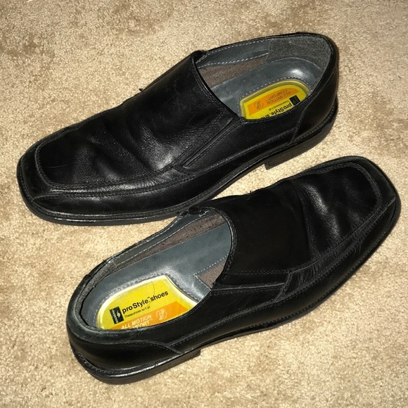 Dockers ProStyle Shoes 10.5M, Black Leather Upper - Picture 2 of 5